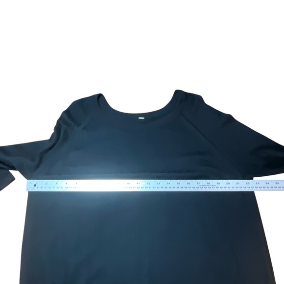 LULULEMON Rising Salutation Black Washable Merino Wool Sweater Sz 12 - Picture 5 of 8